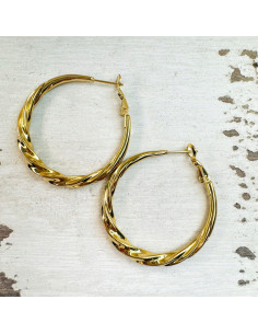 Kolczyki ze stali chirurgicznej Koła dmuchane 4 cm Lolita...