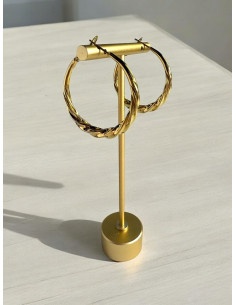 Kolczyki ze stali chirurgicznej Koła dmuchane 4 cm Lolita... 2