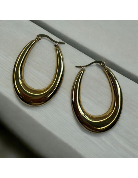 Kolczyki ze stali chirurgicznej Koła dmuchane 4 cm Lolita Accessoriese