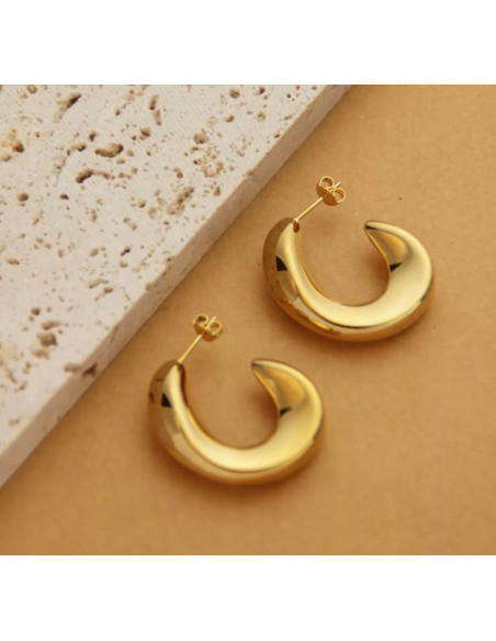 Kolczyki ze stali chirurgicznej Koła 3 cm Lolita Accessoriese