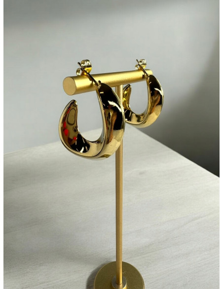 Kolczyki ze stali chirurgicznej Koła 3 cm Lolita Accessoriese