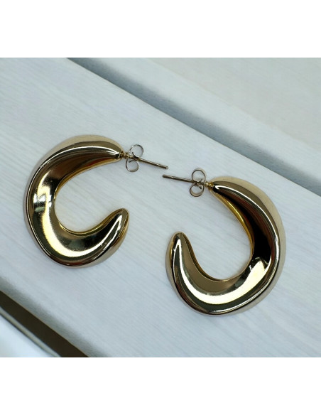 Kolczyki ze stali chirurgicznej Koła 3 cm Lolita Accessoriese