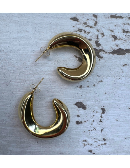 Kolczyki ze stali chirurgicznej Koła 3 cm Lolita Accessoriese