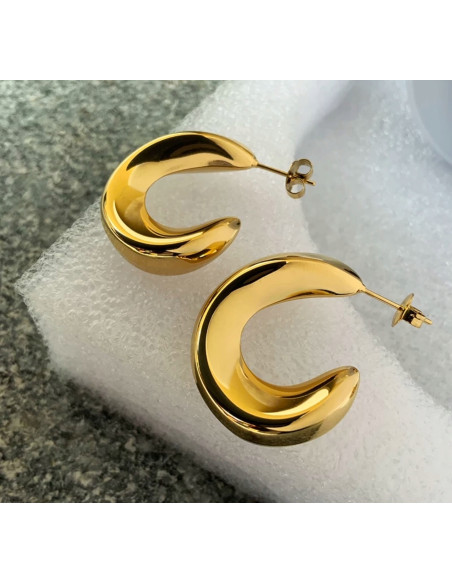 Kolczyki ze stali chirurgicznej Koła 3 cm Lolita Accessoriese