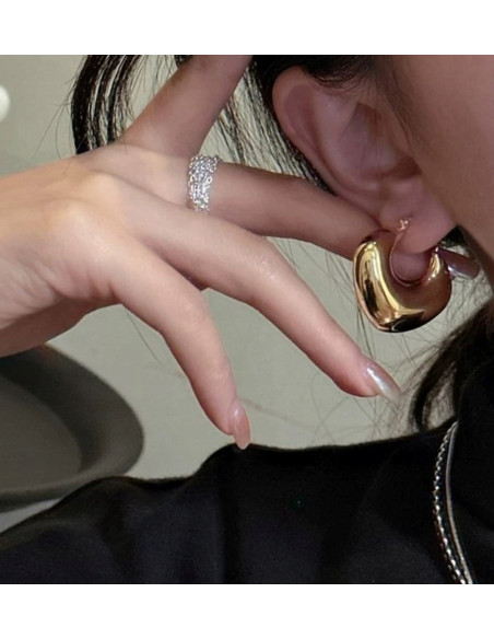 Kolczyki ze stali chirurgicznej Koła 3 cm Lolita Accessoriese