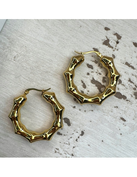 Kolczyki ze stali chirurgicznej Koła 3,5 cm Lolita Accessoriese