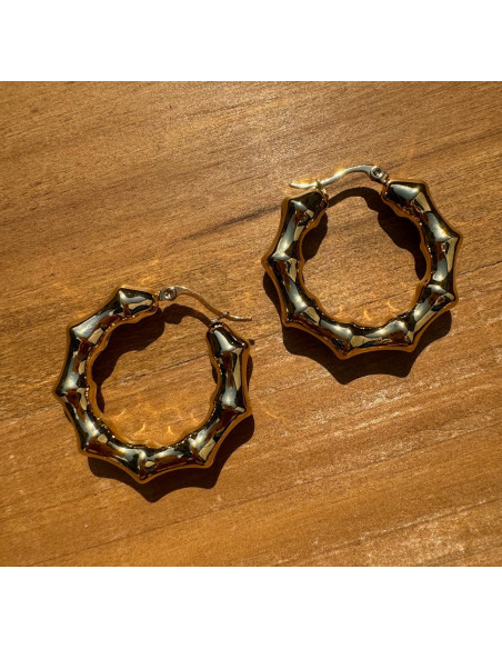 Kolczyki ze stali chirurgicznej Koła 3,5 cm Lolita Accessoriese