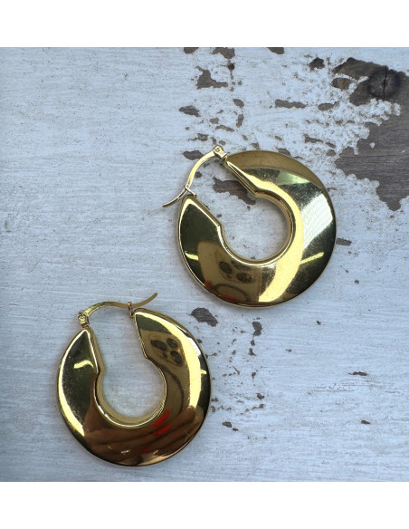 Kolczyki ze stali chirurgicznej Koła dmuchane 4 cm Lolita Accessoriese