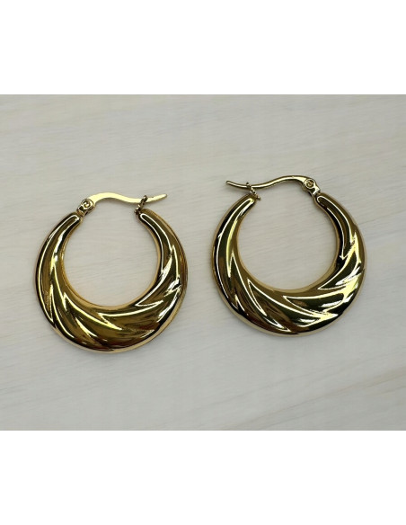 Kolczyki ze stali chirurgicznej Koła dmuchane 3 cm Lolita Accessoriese