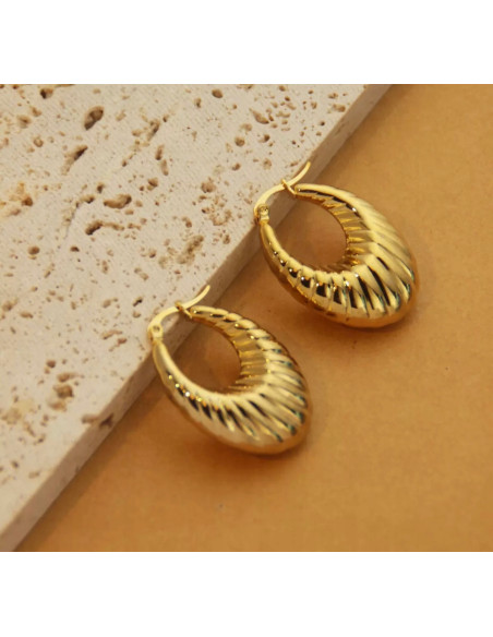 Kolczyki ze stali chirurgicznej Koła dmuchane 3,5 cm Lolita Accessoriese