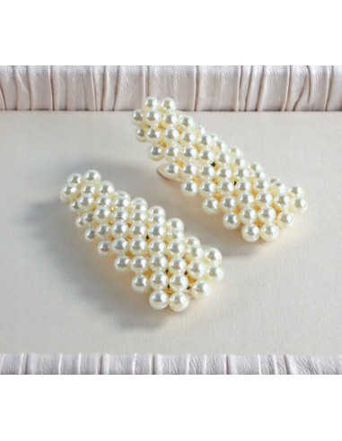 Spinki do włosów ECRU PEREŁKI Lolita...