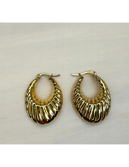 Kolczyki ze stali chirurgicznej Koła dmuchane 3,5 cm Lolita Accessoriese