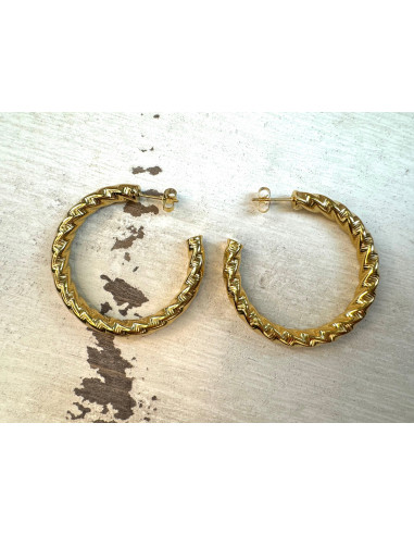 Kolczyki ze stali chirurgicznej Koła stal 4 cm...