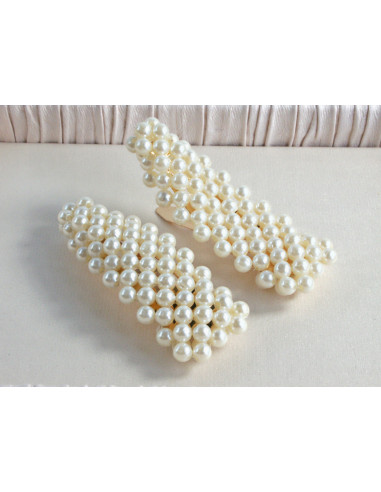 Spinki do włosów ECRU PEREŁKI Lolita...