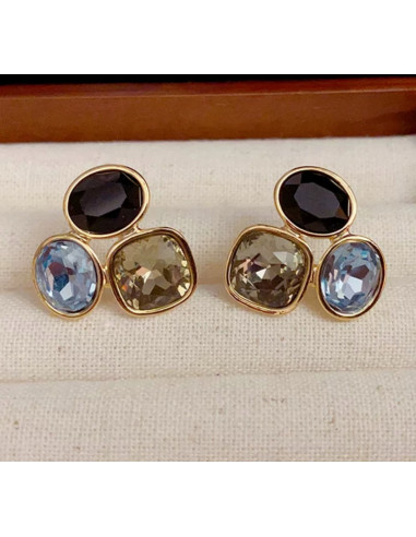 Kolczyki POZŁACANE Z KAMIENIAMI Lolita...