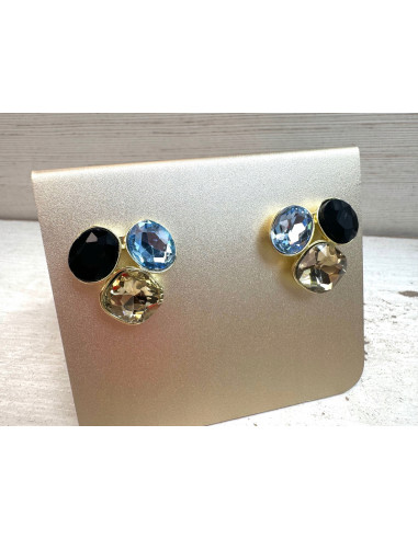 Kolczyki POZŁACANE Z KAMIENIAMI Lolita...