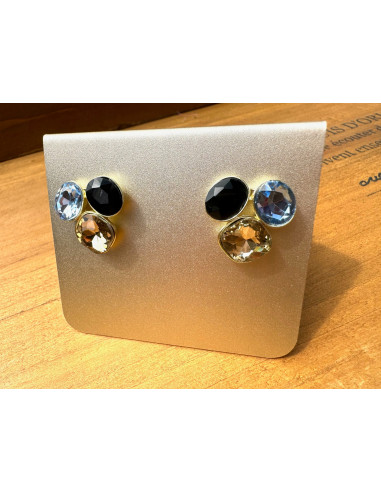 Kolczyki POZŁACANE Z KAMIENIAMI Lolita...