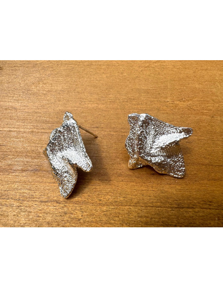 Kolczyki SREBRNE GALERYJNE ROMBY Lolita Accessories srebrny sztyft 925