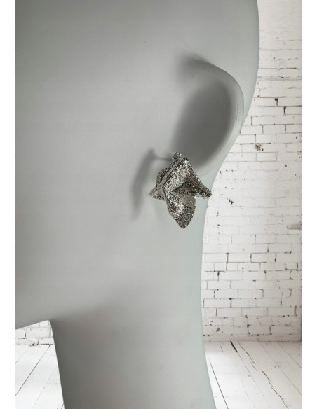 Kolczyki SREBRNE GALERYJNE ROMBY Lolita Accessories srebrny sztyft 925