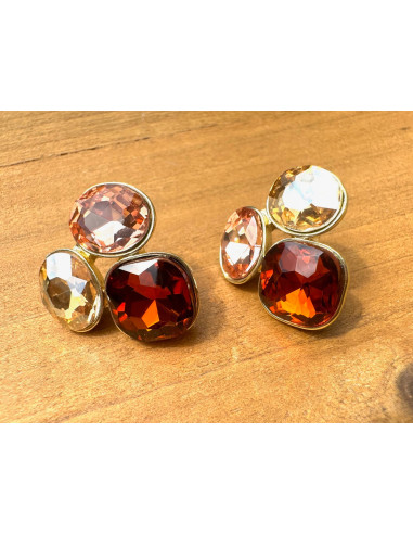 Kolczyki POZŁACANE Z KAMIENIAMI Lolita...