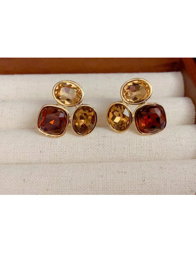 Kolczyki POZŁACANE Z KAMIENIAMI Lolita...