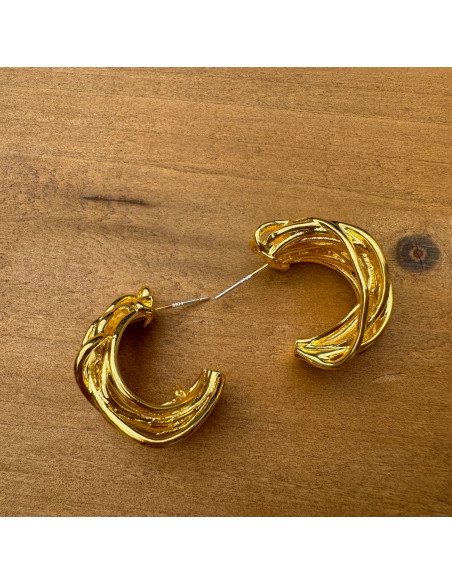 Kolczyki Złote KOŁA Lolita Accessories srebrny sztyft 925