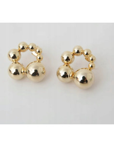 Kolczyki Złote KULKI KULE Lolita Accessories srebrny...