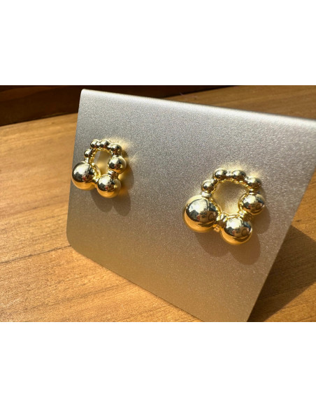 Kolczyki Złote KULKI KULE Lolita Accessories srebrny sztyft 925