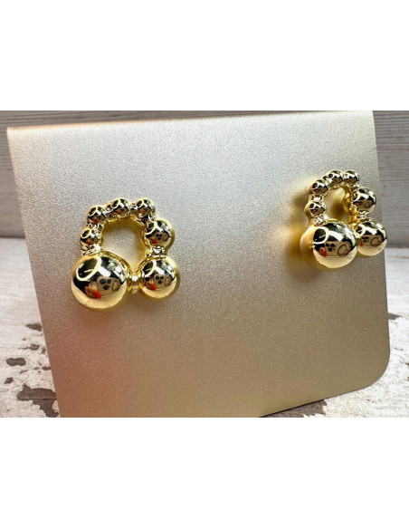 Kolczyki Złote KULKI KULE Lolita Accessories srebrny sztyft 925