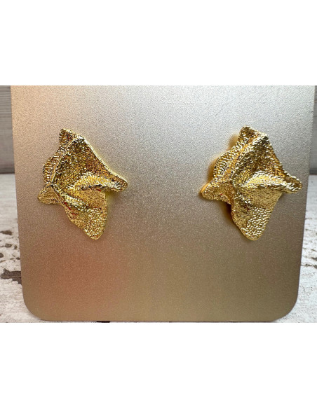 Kolczyki Złote GALERYJNE ROMBY Lolita Accessories srebrny sztyft 925