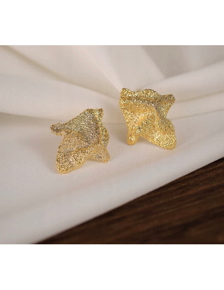 Kolczyki Złote GALERYJNE ROMBY Lolita Accessories srebrny sztyft 925