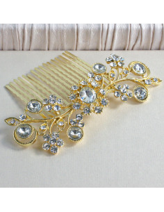 Grzebień wsuwany do włosów ozdobny diamenty Lolita...