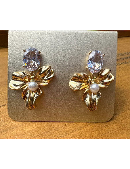 Kolczyki Kwiaty Kwiatki Lolita Accessories srebrny sztyft 925