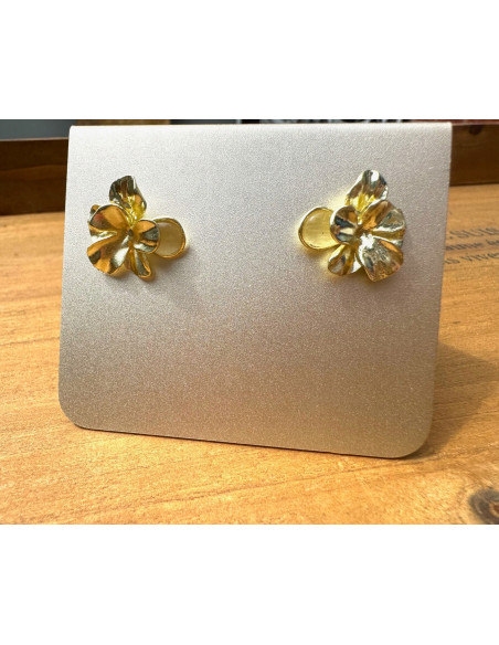 Kolczyki Pozłacane Kwiatuszki Kwiatki Lolita Accessories srebrny sztyft 925