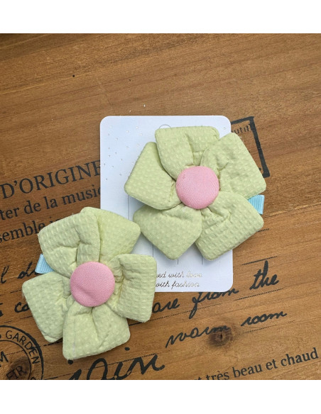 Spinki do włosów dla dziewczynki Kwiatki XXL Lolita Acc. Zestaw 2 sztuki