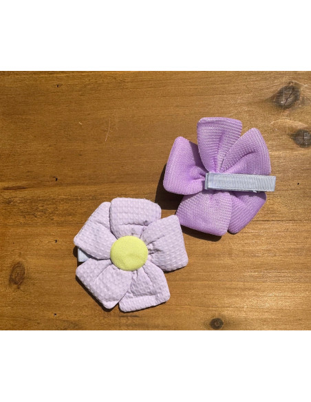 Spinki do włosów dla dziewczynki Kwiatki XXL Lolita Acc. Zestaw 2 sztuki