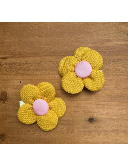 Spinki do włosów dla dziewczynki Kwiatki XXL Lolita Acc. Zestaw 2 sztuki