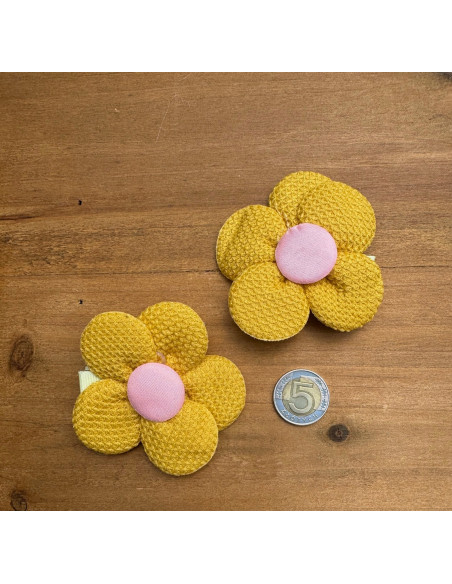 Spinki do włosów dla dziewczynki Kwiatki XXL Lolita Acc. Zestaw 2 sztuki