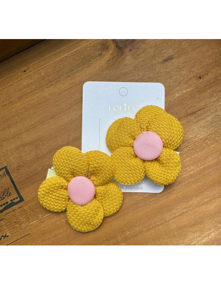 Spinki do włosów dla dziewczynki Kwiatki XXL Lolita Acc. Zestaw 2 sztuki