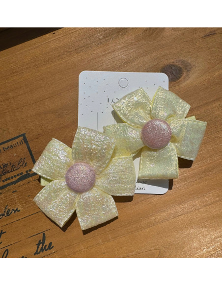 Spinki do włosów dla dziewczynki Kwiatki XXL Lolita Acc. Zestaw 2 sztuki