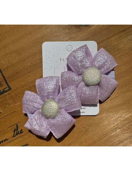 Spinki do włosów dla dziewczynki Kwiatki XXL Lolita Acc. Zestaw 2 sztuki