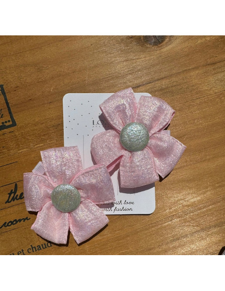 Spinki do włosów dla dziewczynki Kwiatki XXL Lolita Acc. Zestaw 2 sztuki