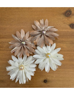 Zestaw 4 sztuki Spinki do włosów dla dziewczynki Kwiatki...