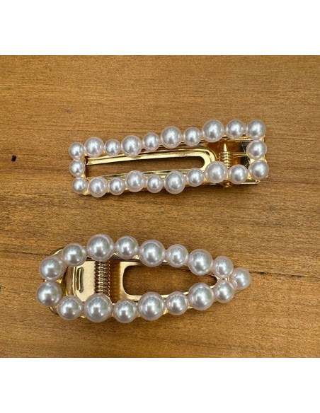 Spinki do włosów Z PEREŁKAMI PERŁY Lolita Accessories 2 sztuki Wieczorowe