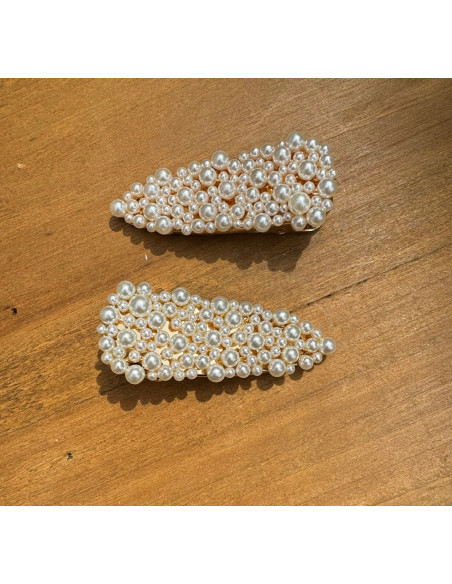 Spinki do włosów Z PEREŁKAMI Lolita Accessories 2 sztuki Wieczorowe