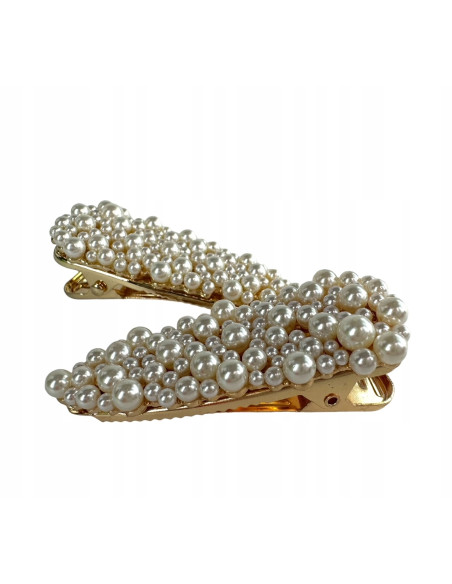 Spinki do włosów Z PEREŁKAMI Lolita Accessories 2 sztuki Wieczorowe