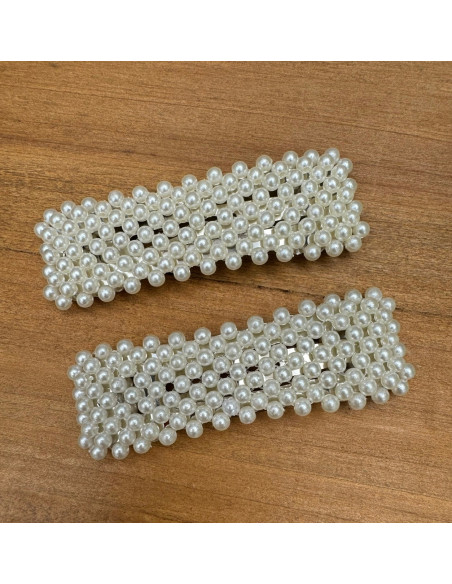 Spinki do włosów z perełkami Lolita Accessories 2 sztuki Wieczorowe