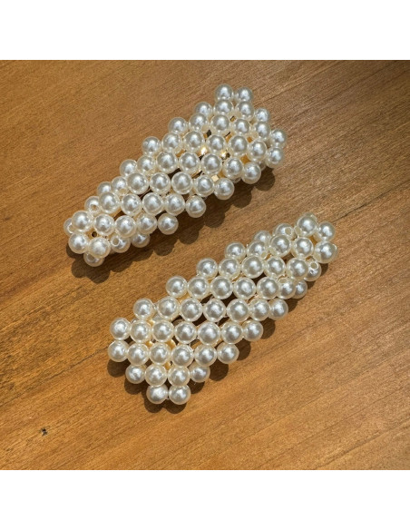 Spinki do włosów z perełkami Lolita Accessories 2 sztuki Wieczorowe