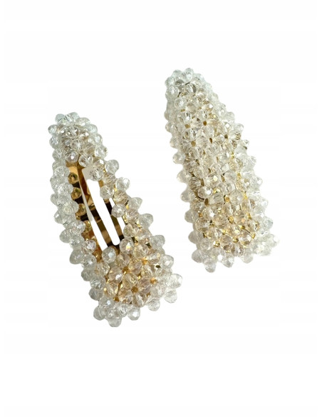 Spinki do włosów z kryształkami Lolita Accessories 2 sztuki Wieczorowe