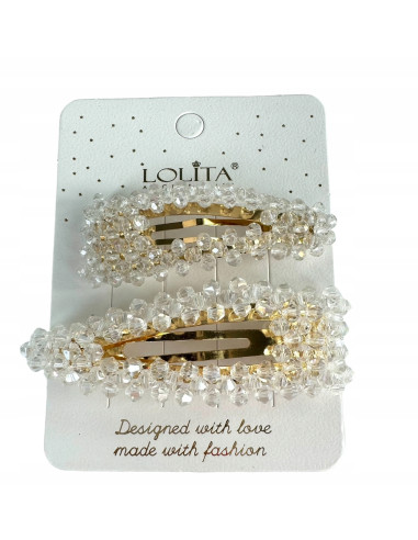 Spinki do włosów z kryształkami Lolita...